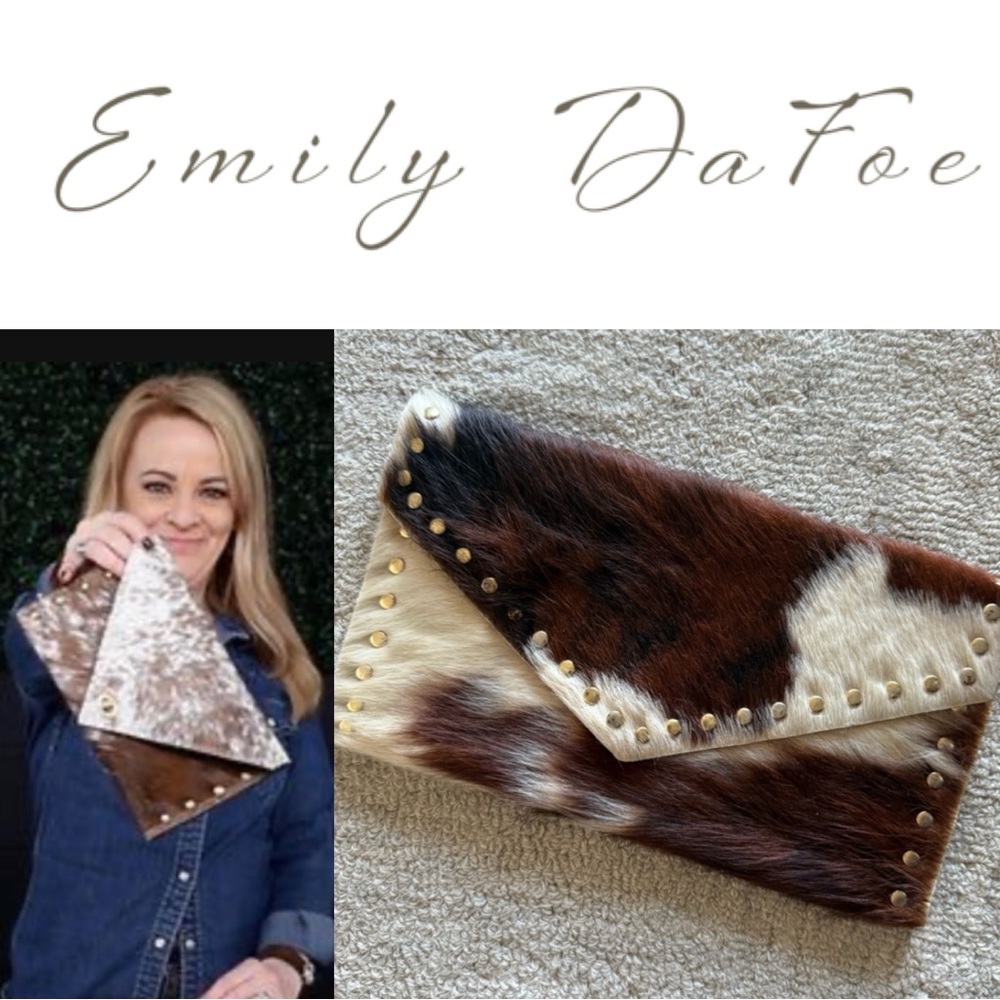E.R. Leather Goods Envelope Clutch